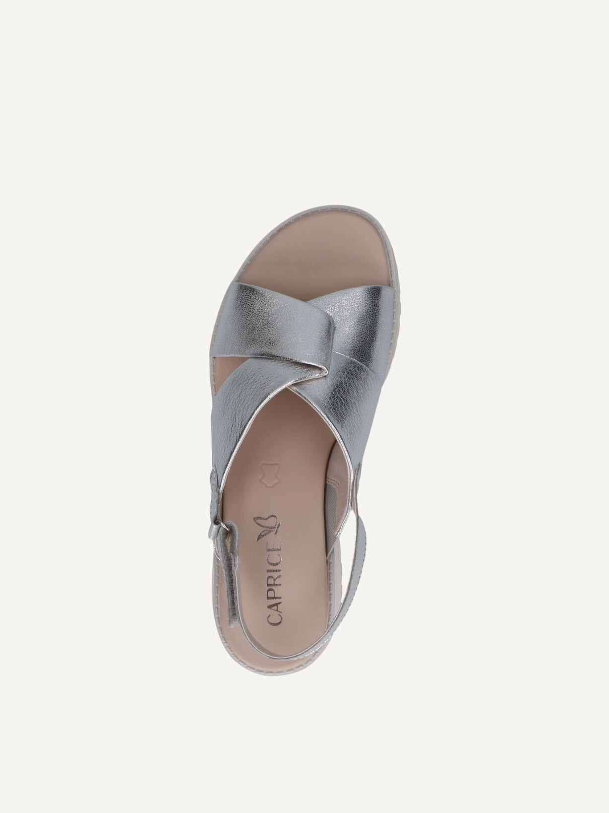 Caprice, Sandale en cuir - argent SILVER METAL., image 4 sur 5