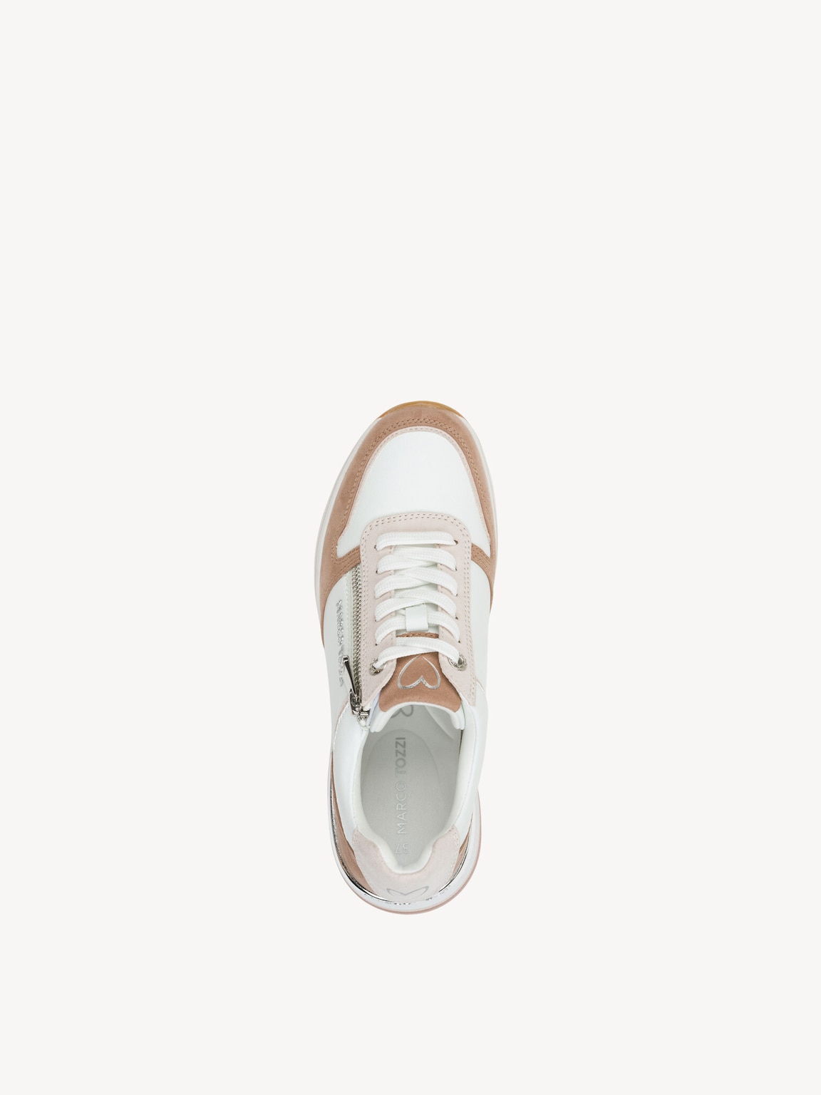 Marco Tozzi, Sneaker - bianco WHITE/NUDE, immagine 3 di 6