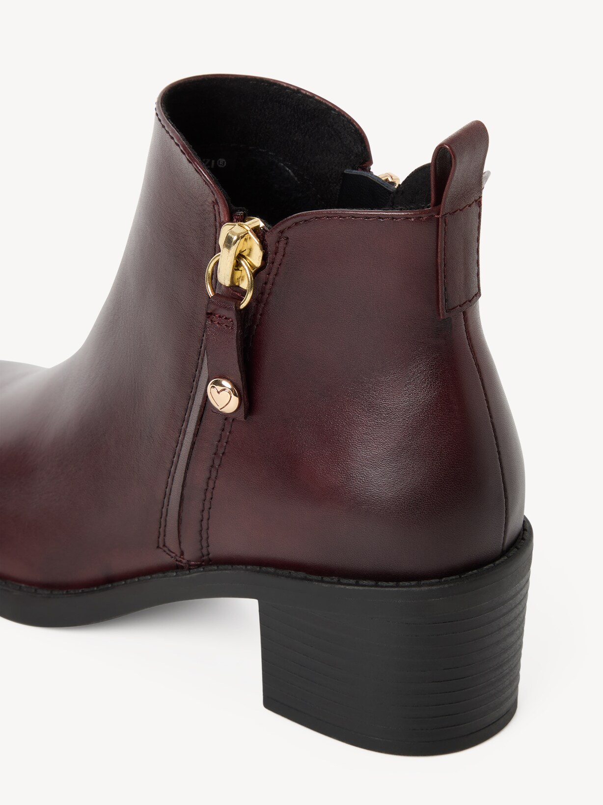 Marco Tozzi, Lederstiefelette - rot BORDEAUX, Bild 5 von 7