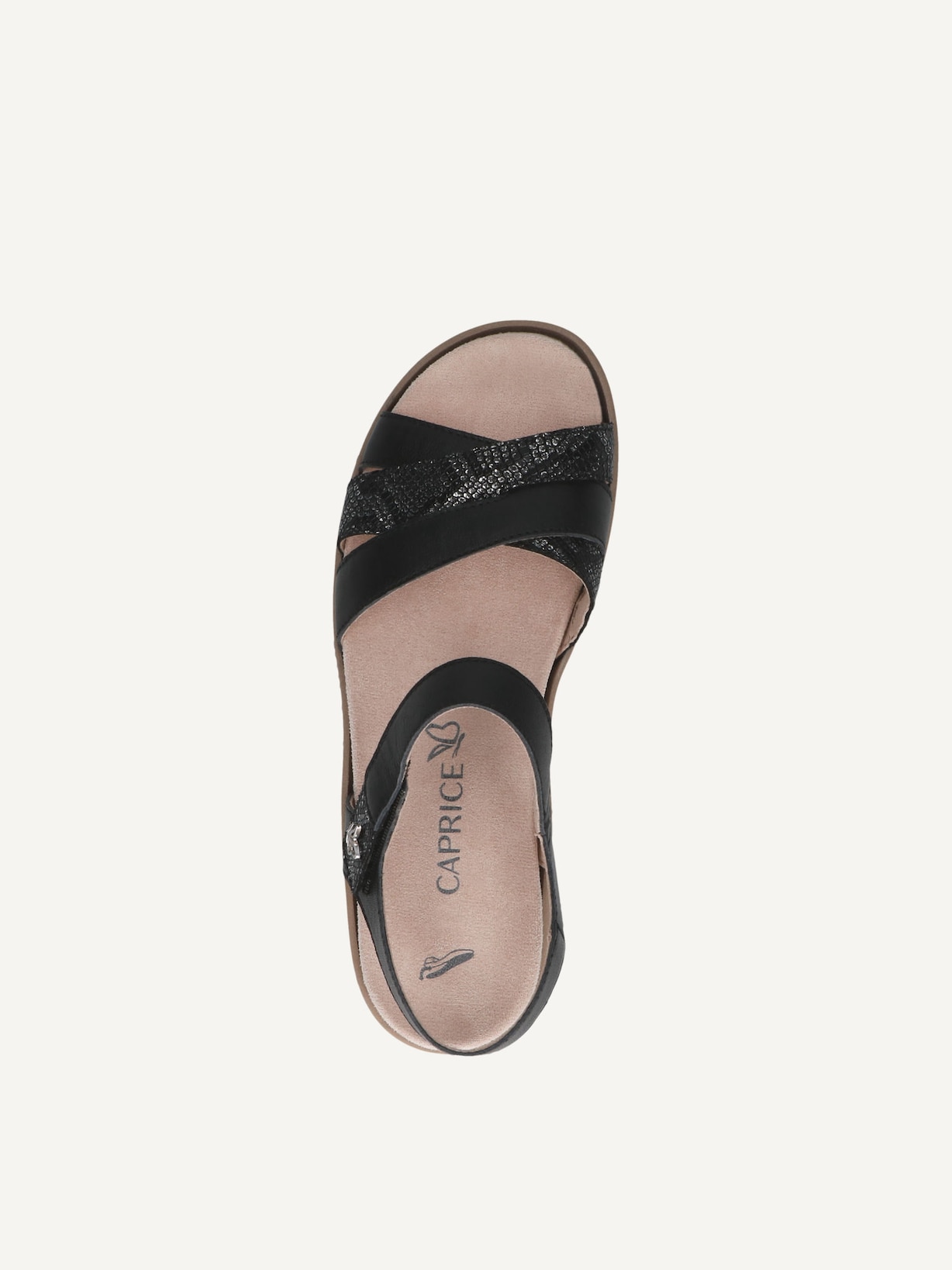 Caprice, Sandale en cuir - noir BLACK COMB, image 4 sur 5
