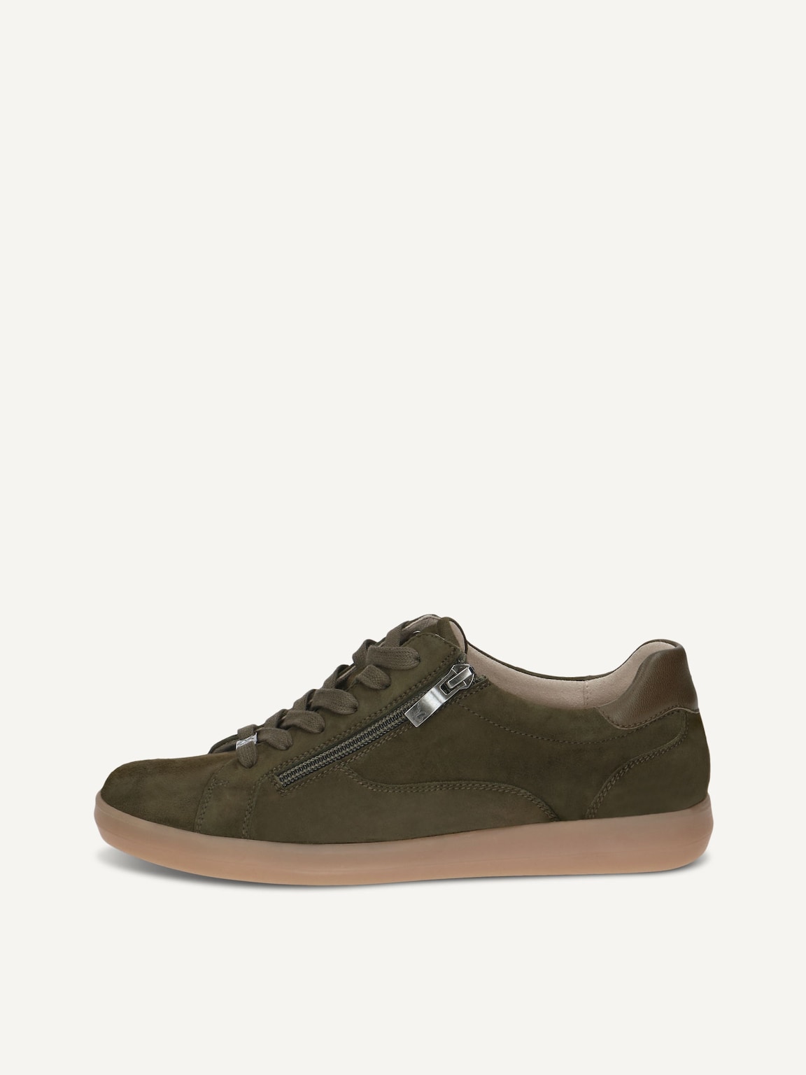 Caprice, Leather Sneaker - khaki KHAKI SUEDE, image 3 of 6