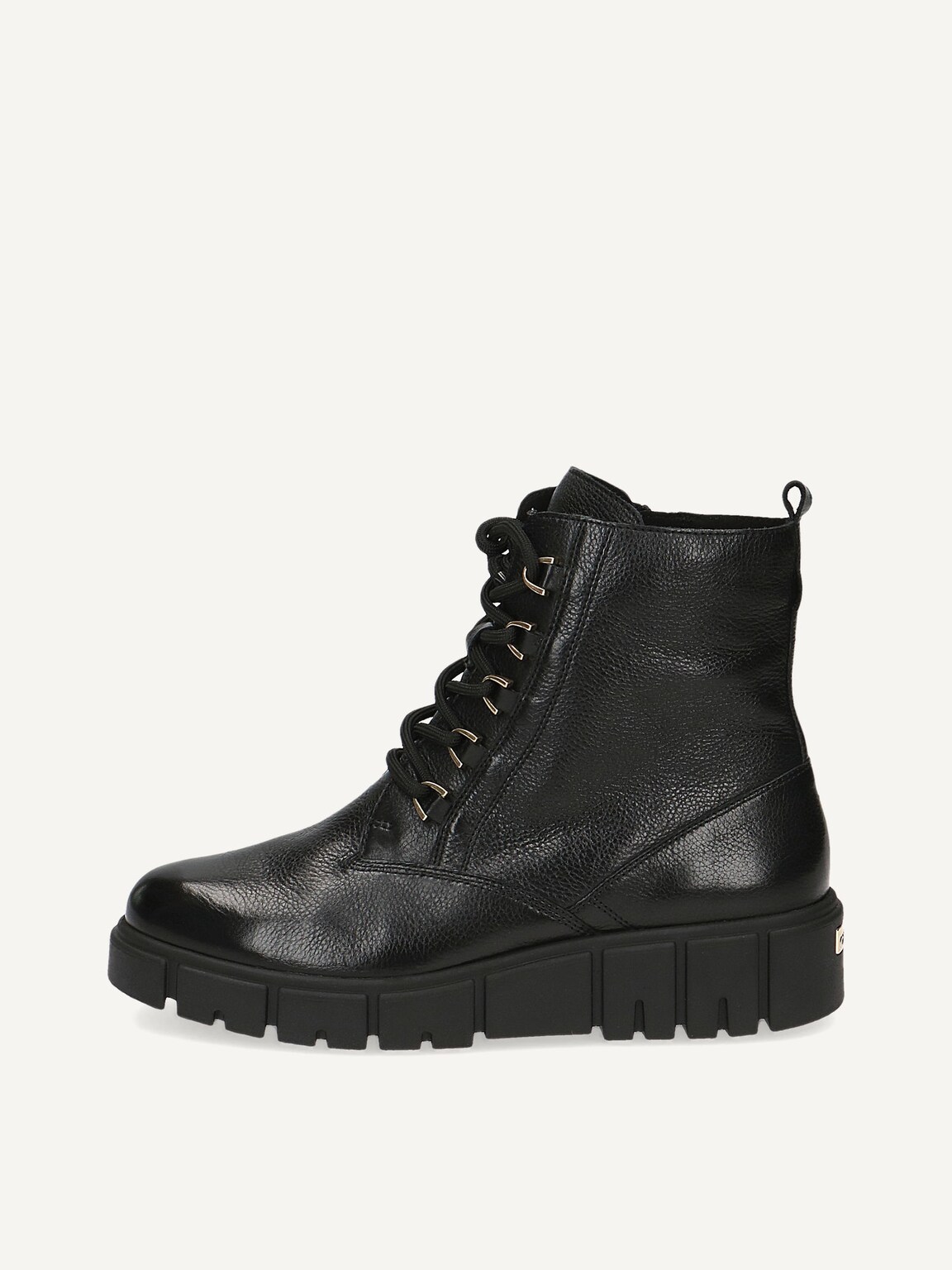 Caprice, Leather Bootie - black warm lining BLACK NAPPA, image 2 of 5