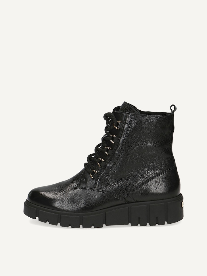 Caprice, Bottine en cuir - noir doublure chaude BLACK NAPPA