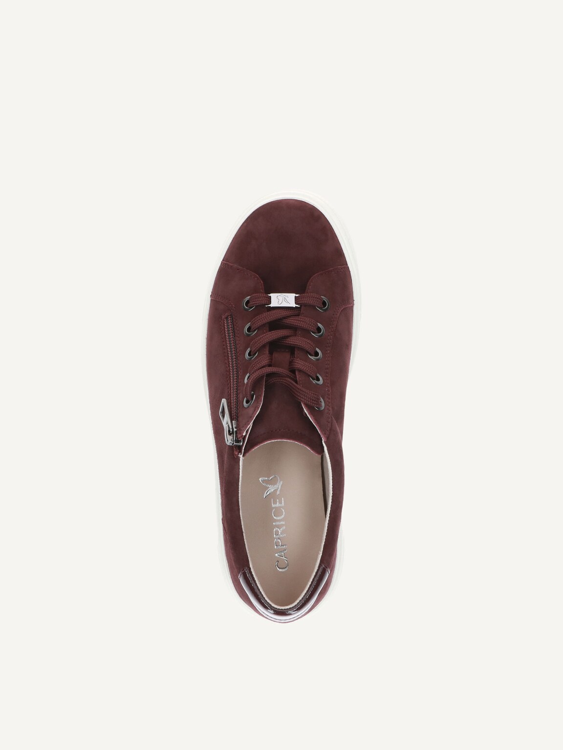 Caprice, Leather Sneaker - red BORDEAUX SUEDE, image 6 of 6