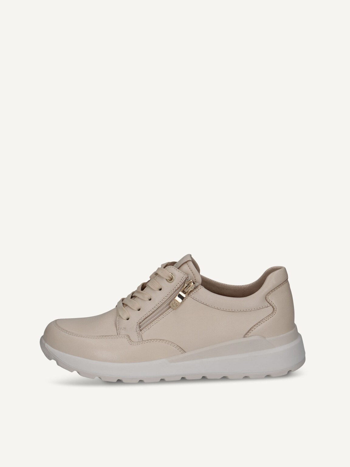 Caprice, Leather Sneaker - beige CREAM NAPPA, image 2 of 5