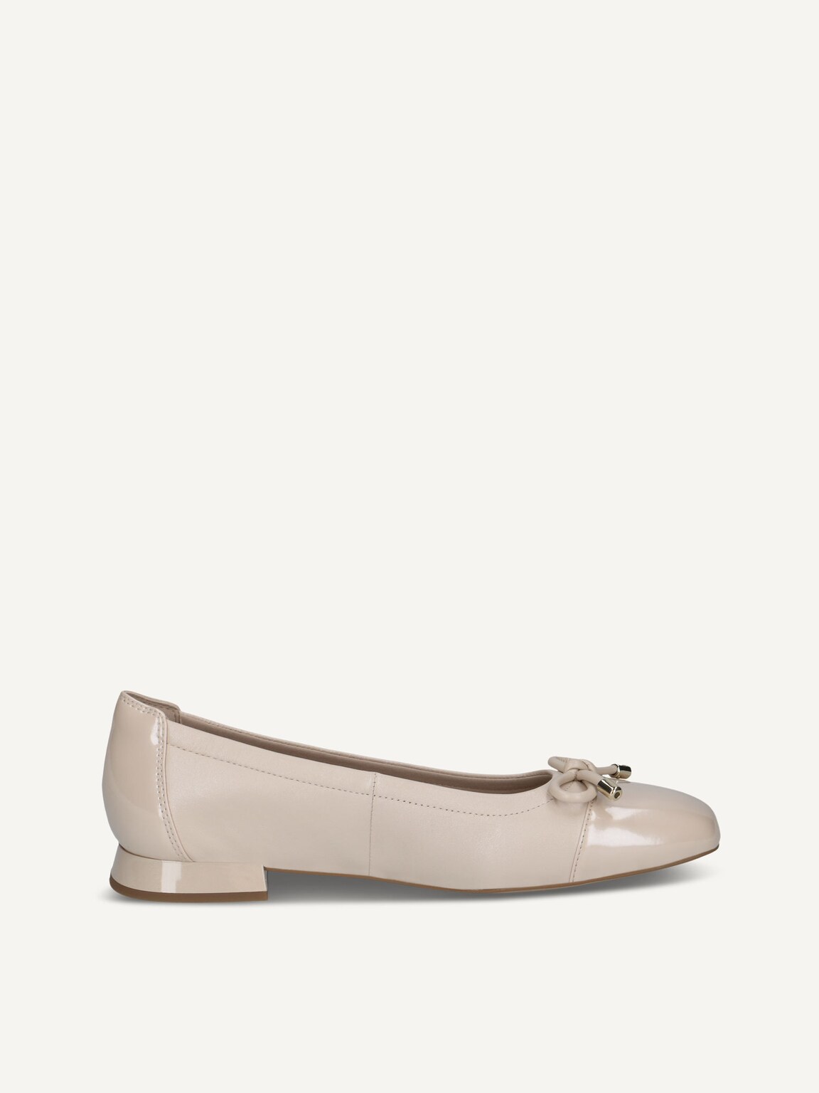 Caprice, Leather Ballerina - beige CREAM PEARL CO, image 3 of 5