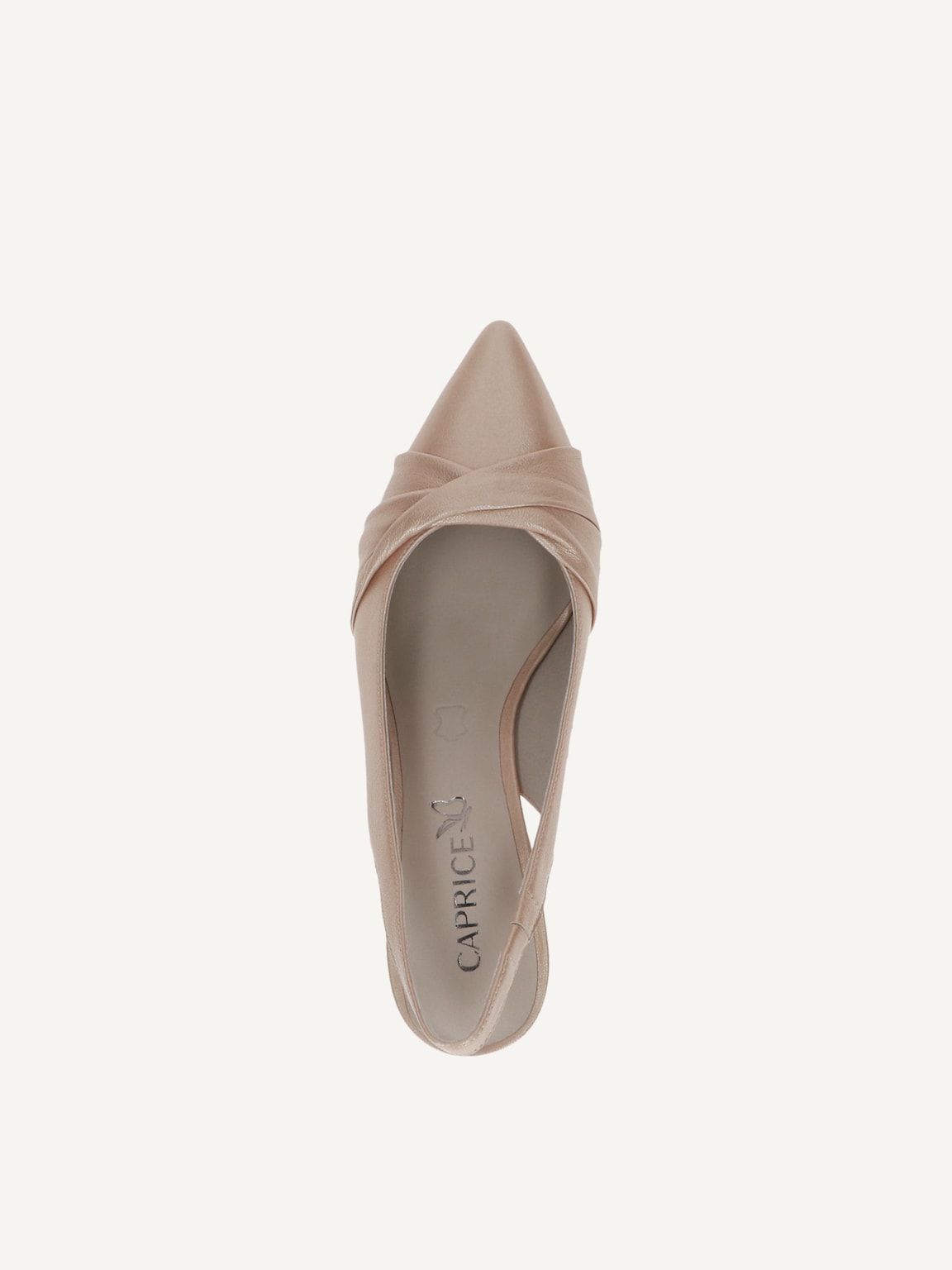 Caprice, Leather sling pumps - beige BEIGE PERLATO, image 6 of 6