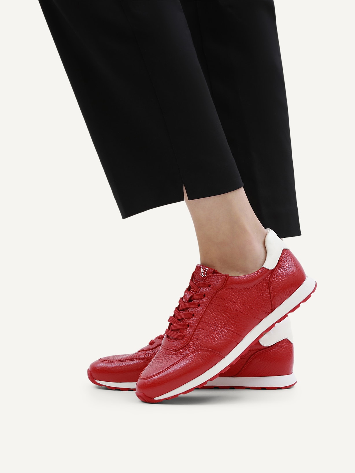 Caprice, Basket en cuir - rouge RED COMB, image 2 sur 6