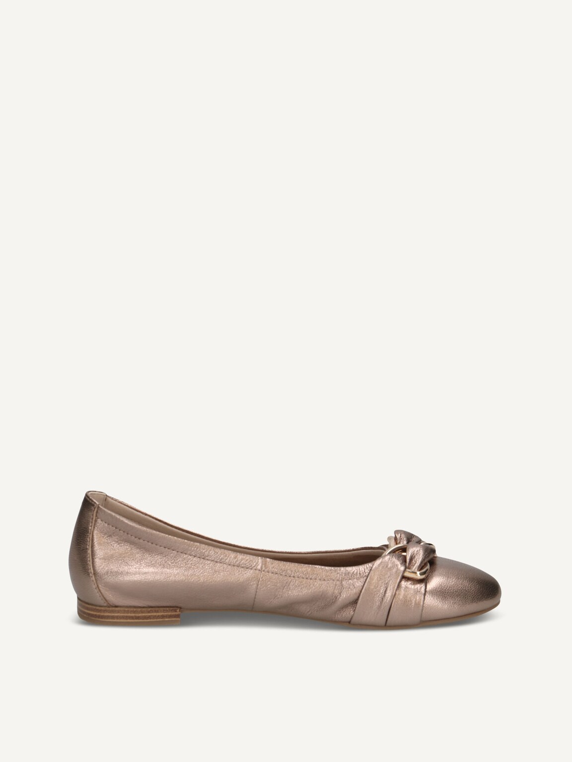 Caprice, Leather Ballerina - brown TAUPE METALLIC, image 3 of 5