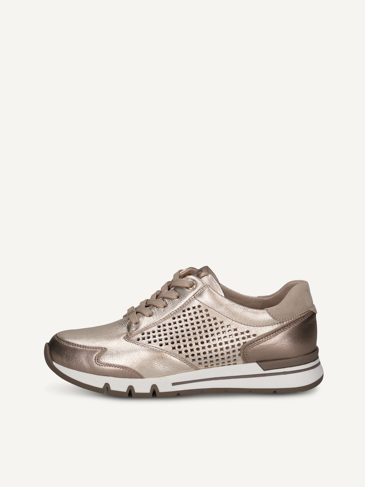 Caprice, Leather Sneaker - brown TAUPE MET.COMB, image 3 of 6