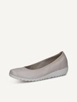 Not selected, Caprice, Leather Ballerina - white PEARL PERL DEE