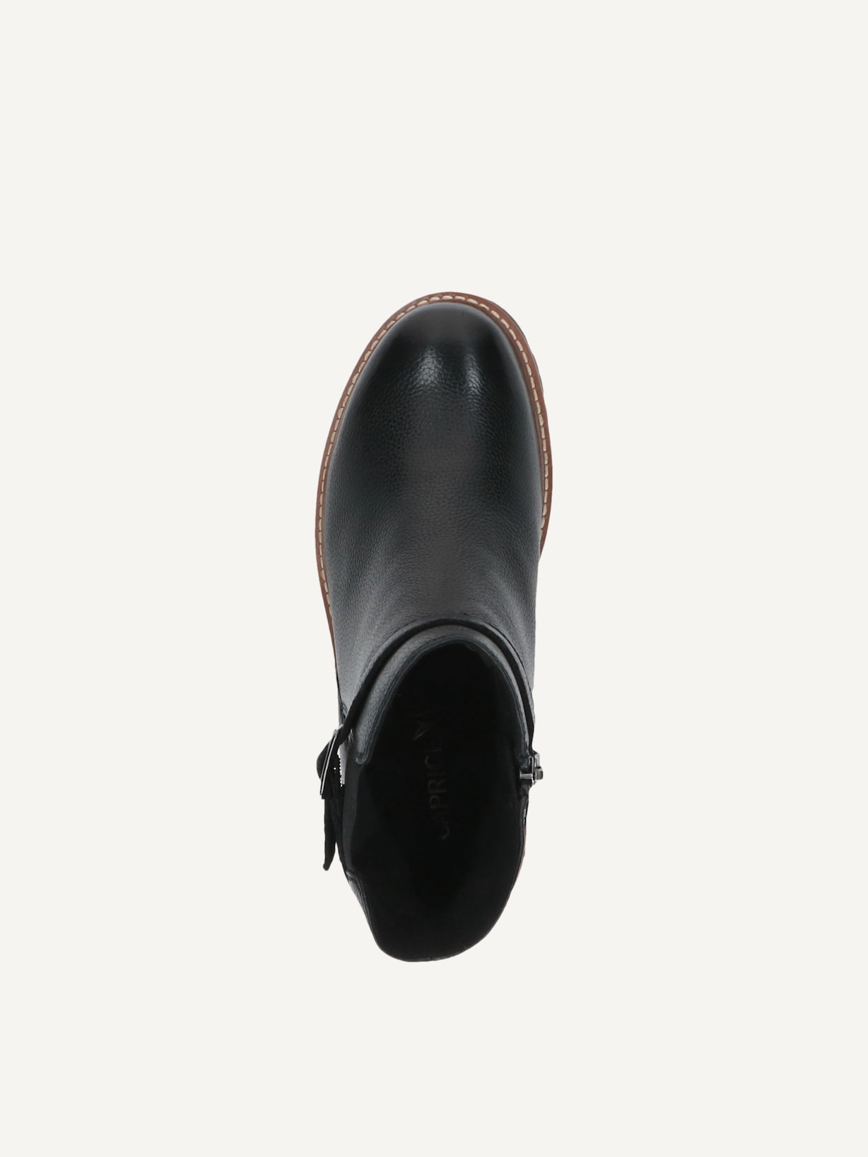 Caprice, Bottine en cuir - noir doublure chaude BLACK NAPPA, image 4 sur 5