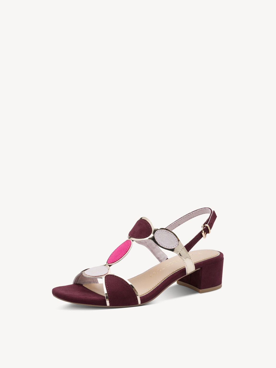 Marco Tozzi, Sandalo - rosso MULBERRY COMB, immagine 4 di 8
