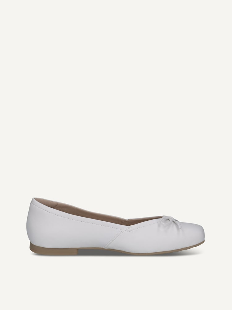 Caprice, Ballerine en cuir - blanc WHITE SOFTNAP., image 3 sur 5