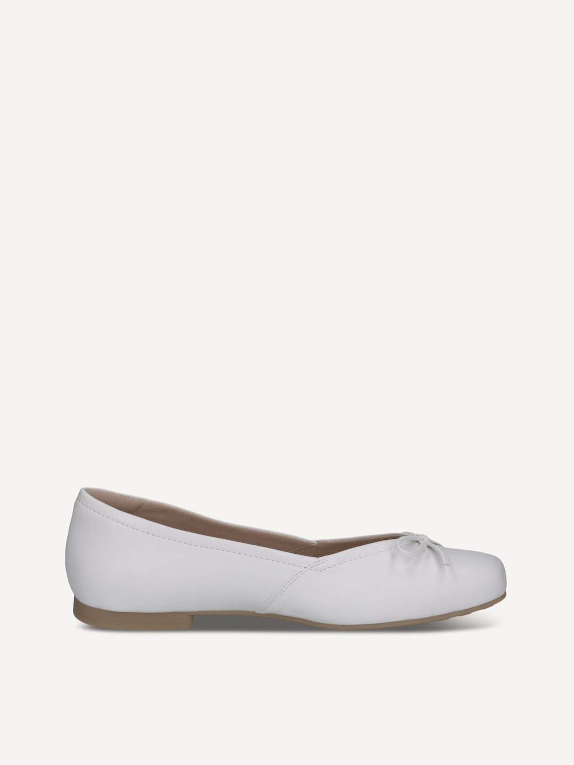 Caprice, Leather Ballerina - white WHITE SOFTNAP., image 3 of 5