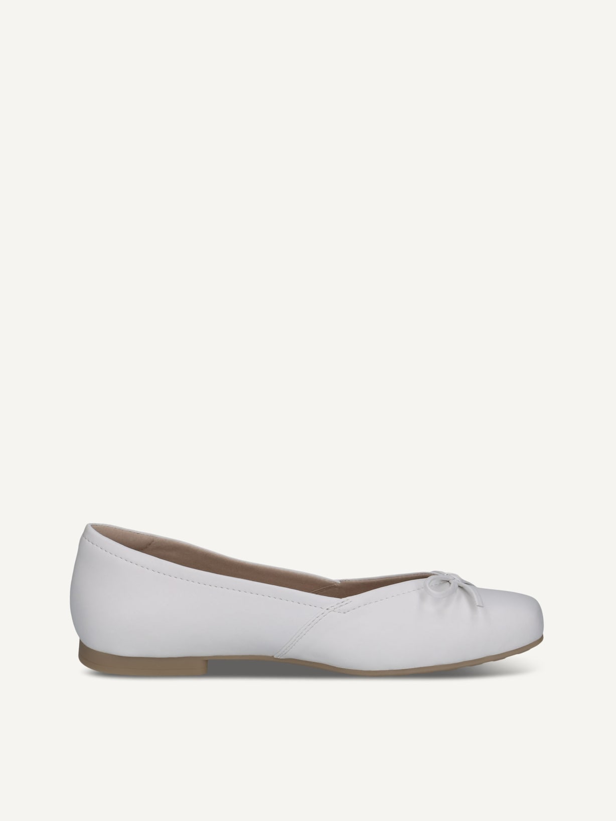 Caprice, Ballerine en cuir - blanc WHITE SOFTNAP., image 3 sur 5