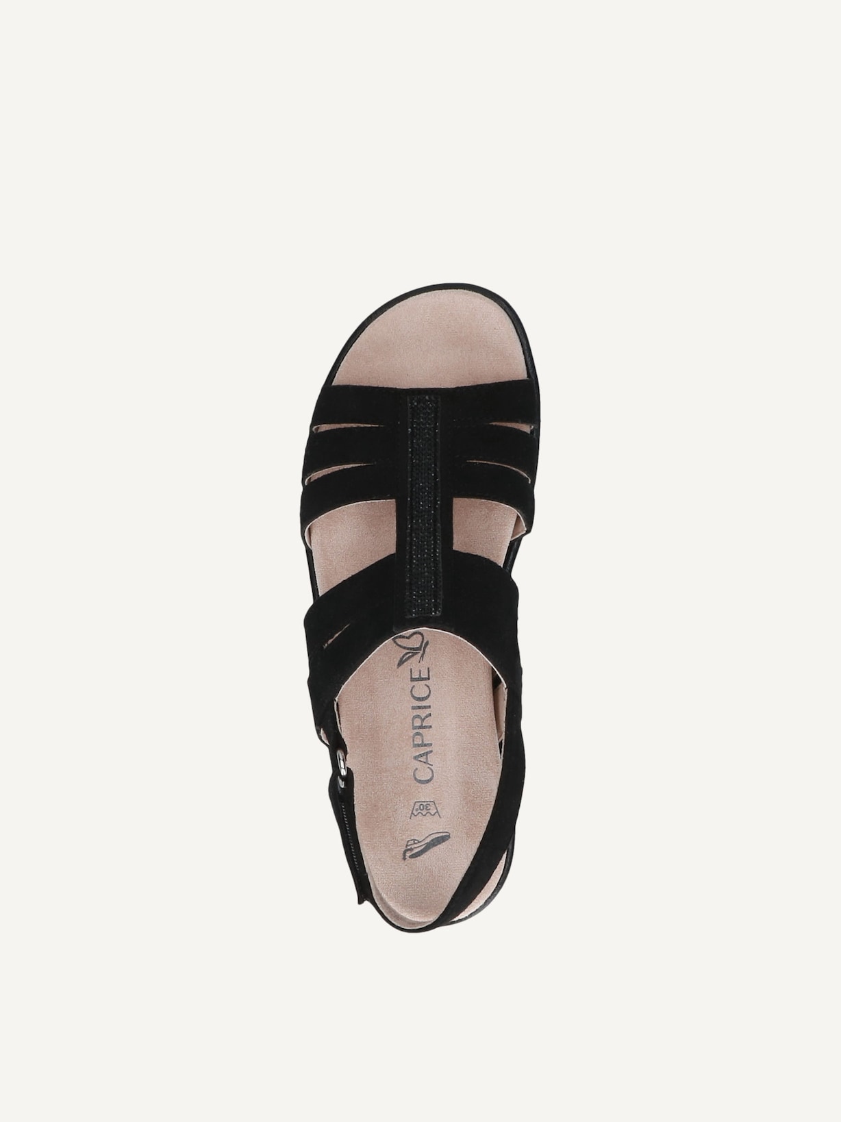 Caprice, Sandale - noir BLACK SUEDE, image 4 sur 5
