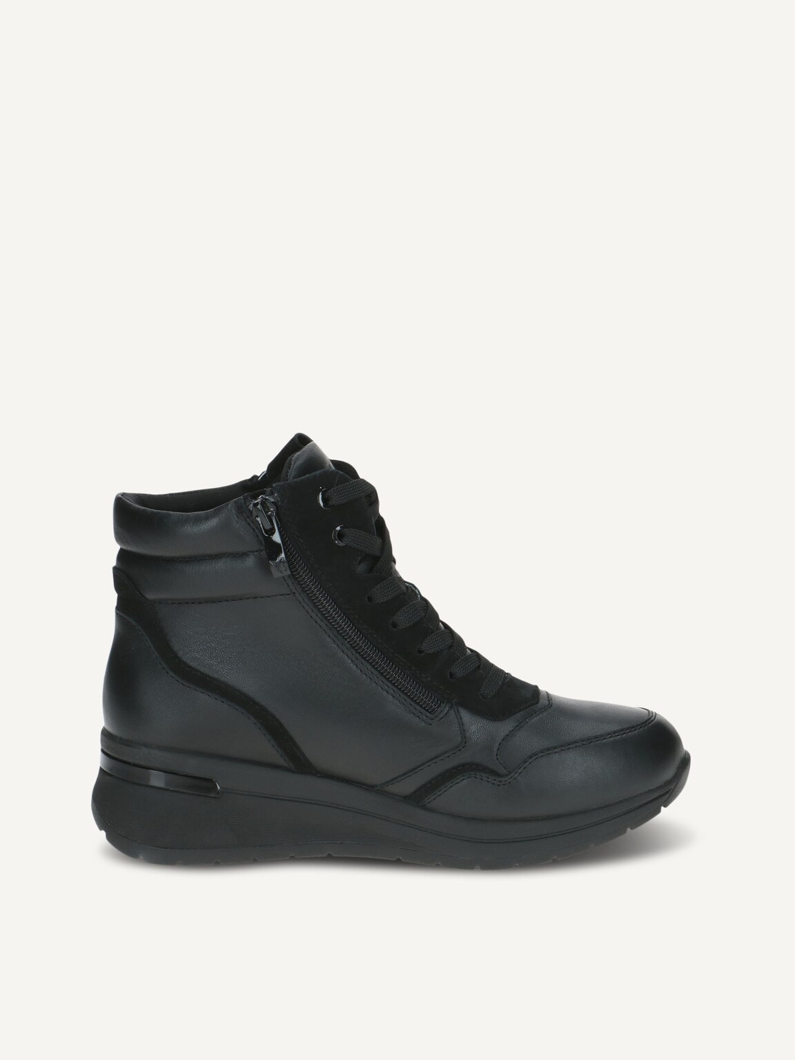 Caprice, Leather Bootie - black warm lining BLACK NAPPA CO, image 3 of 5