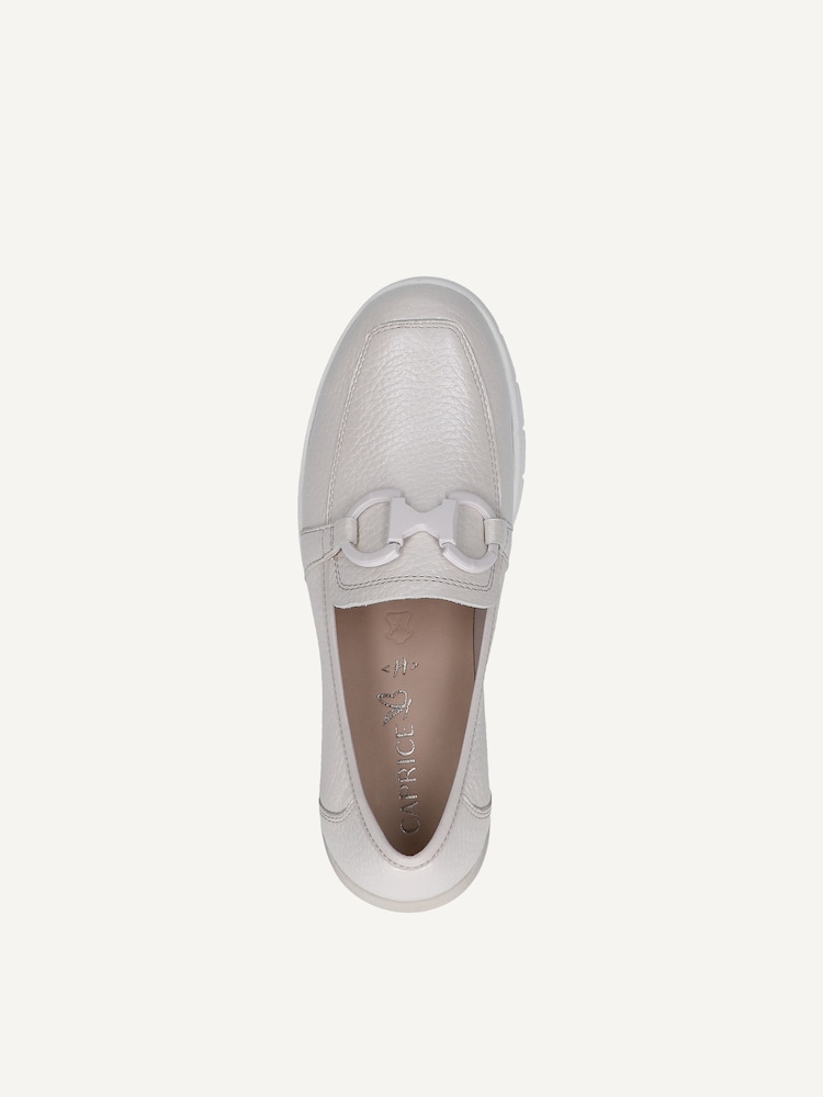 Caprice, Slipper en cuir - blanc PEARL PERL DEE, image 5 sur 6
