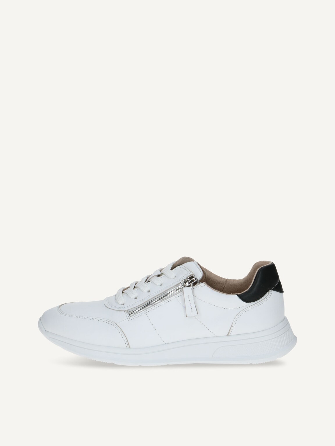 Caprice, Leather Sneaker - white WHITE/BLACK, image 2 of 5