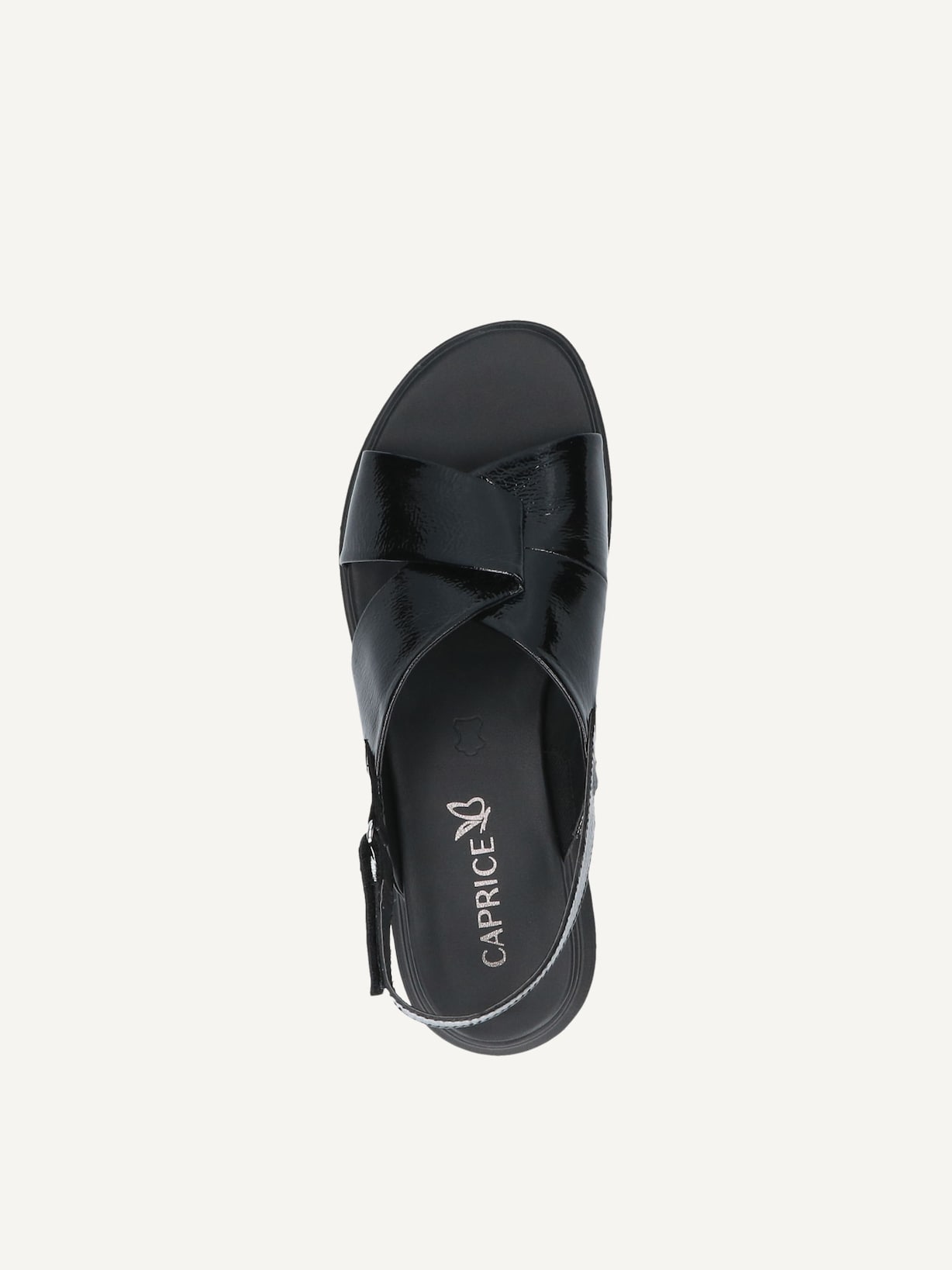 Caprice, Sandale en cuir - noir BLACK NAPLAK, image 4 sur 5