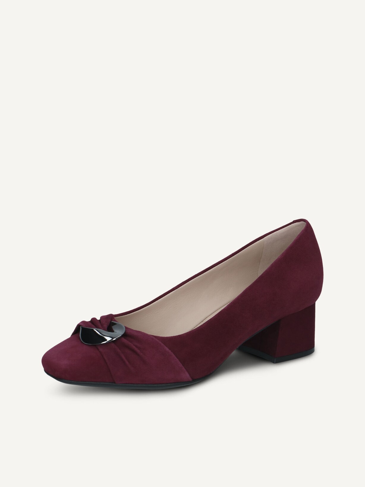 Caprice, Decolleté - rosso BORDEAUX SUEDE, immagine 3 di 6