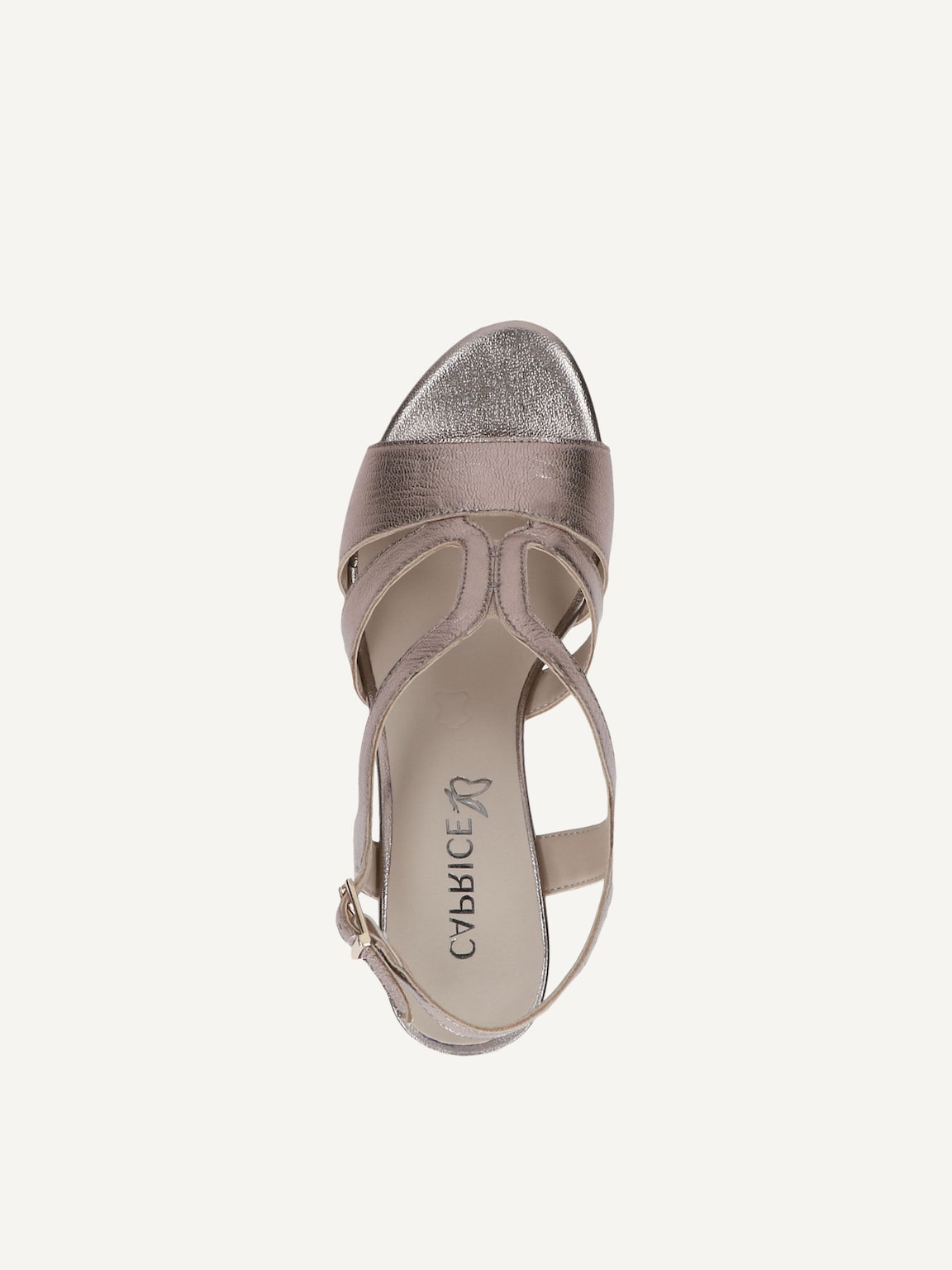 Caprice, Leather Heeled sandal - metallic BROWN METALLIC, image 5 of 5