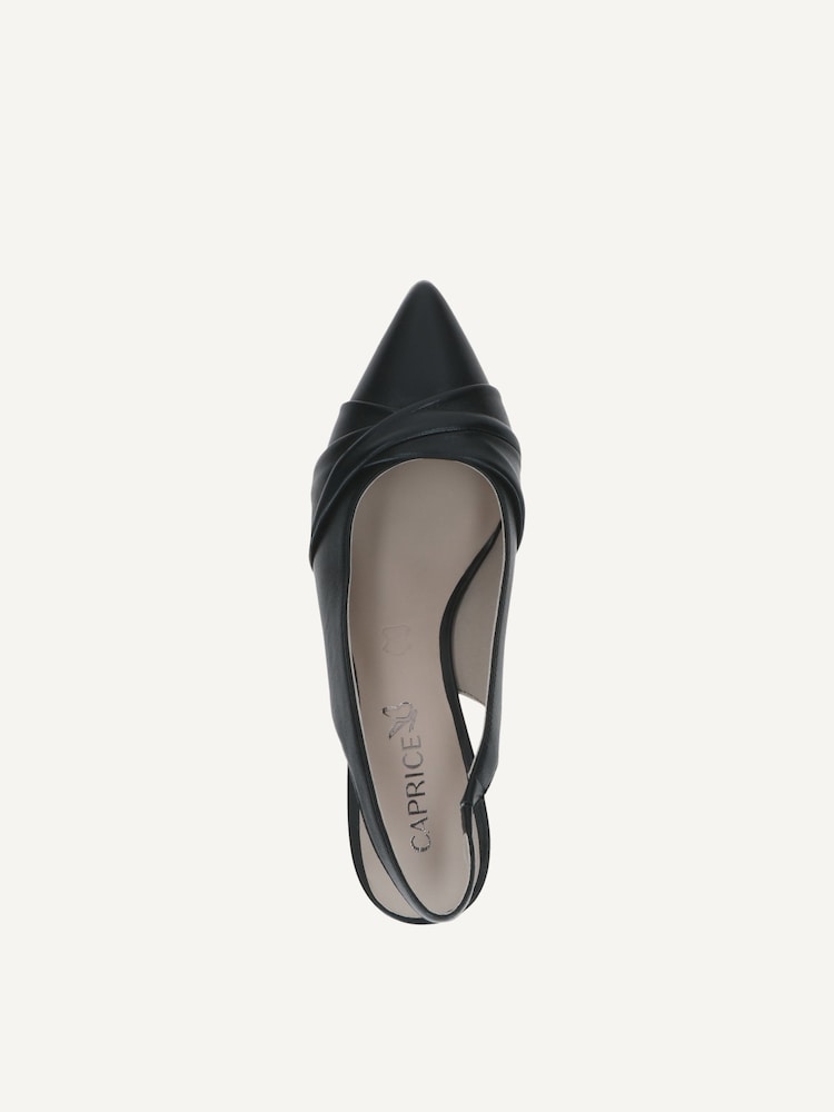 Caprice, Escarpin en cuir - noir BLACK NAPPA, image 4 sur 5