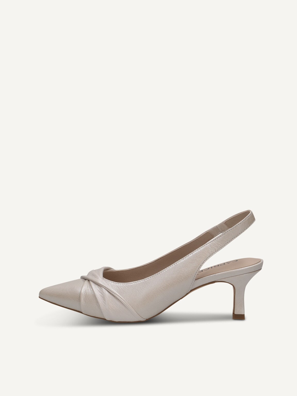 Caprice, Leather sling pumps - white OFFWHITE PERL., image 2 of 5