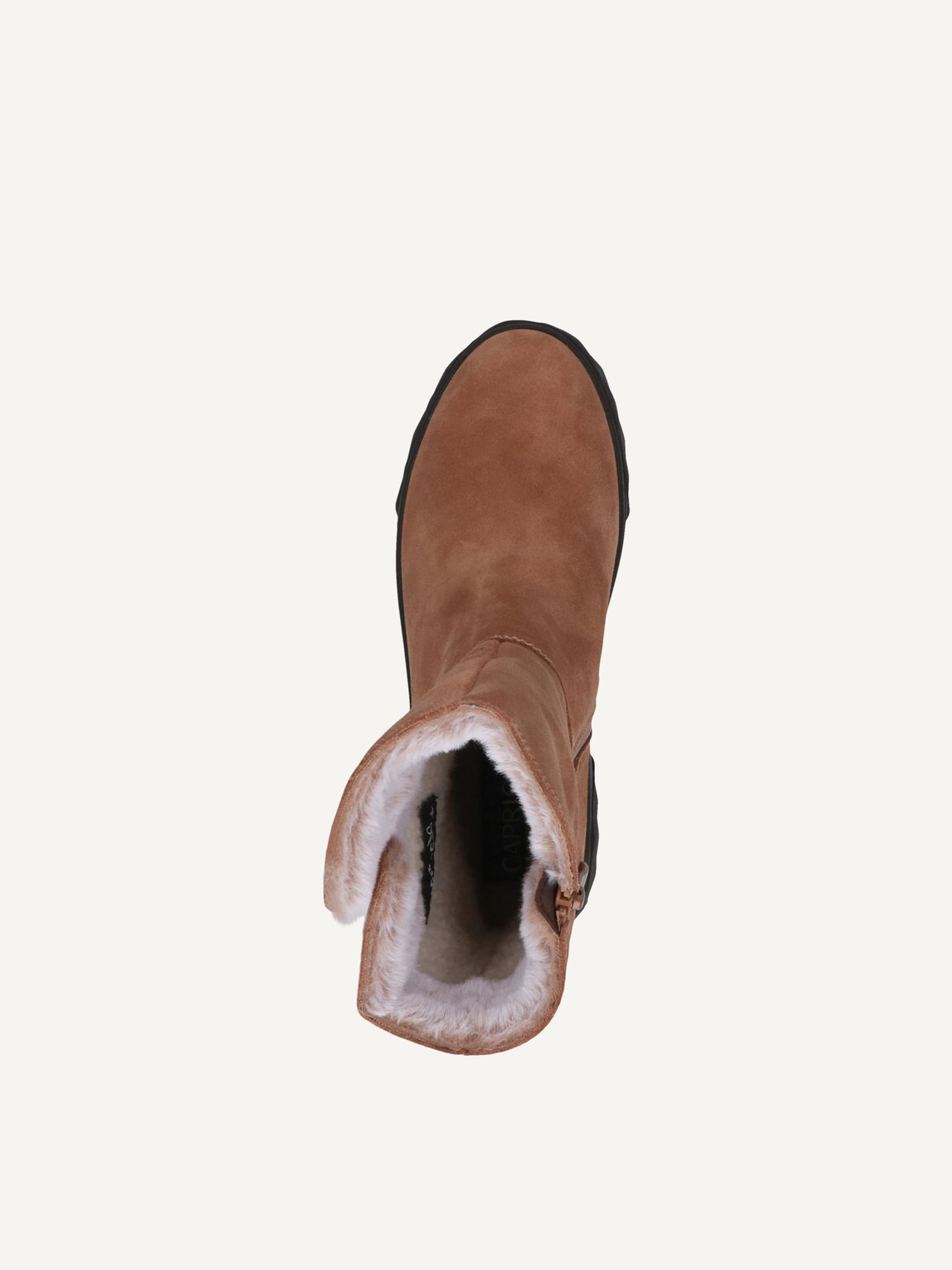 Caprice, Leather Bootie - brown warm lining COGNAC SUEDE, image 5 of 5