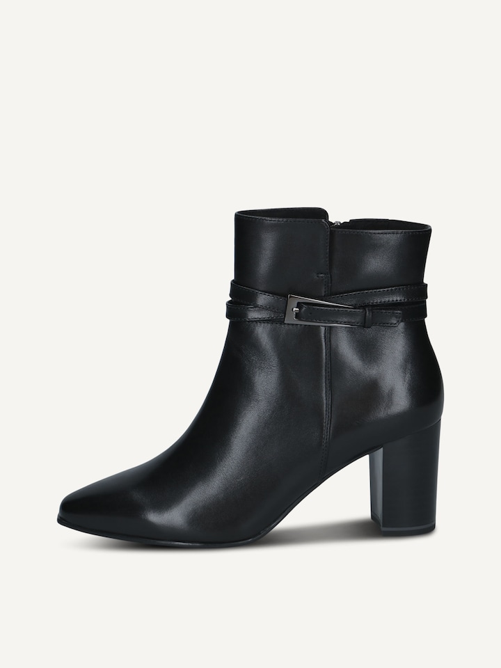 Caprice, Leather Bootie - black BLACK NAPPA