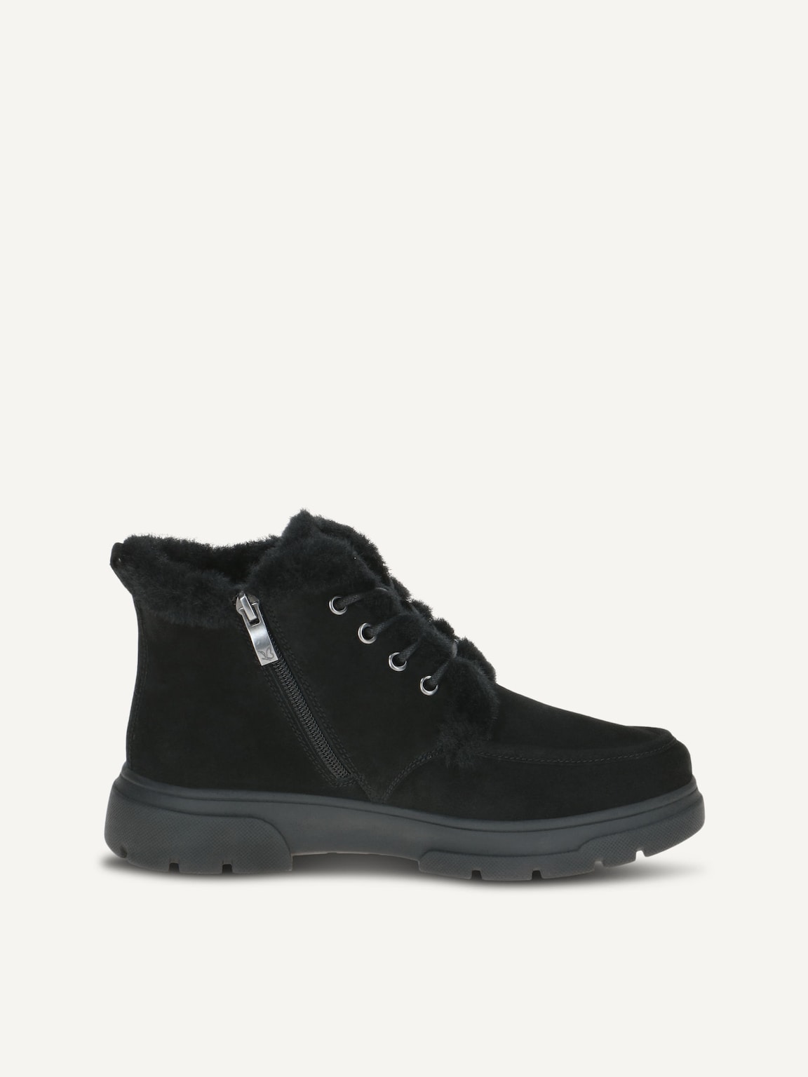 Caprice, Bootie - black warm lining BLACK SUEDE, image 3 of 5