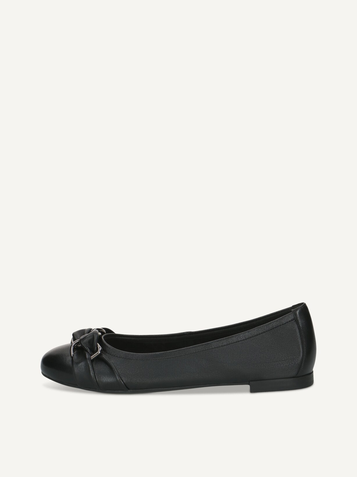 Caprice, Ballerine en cuir - noir BLACK SOFTNAP., image 1 sur 5
