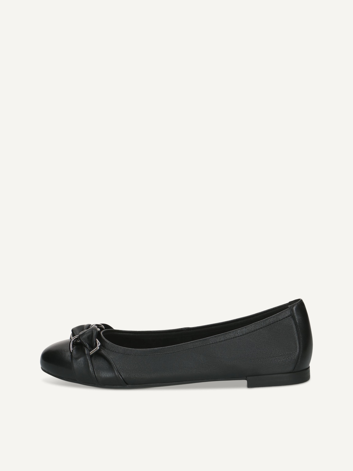 Caprice, Leather Ballerina - black BLACK SOFTNAP., image 2 of 5