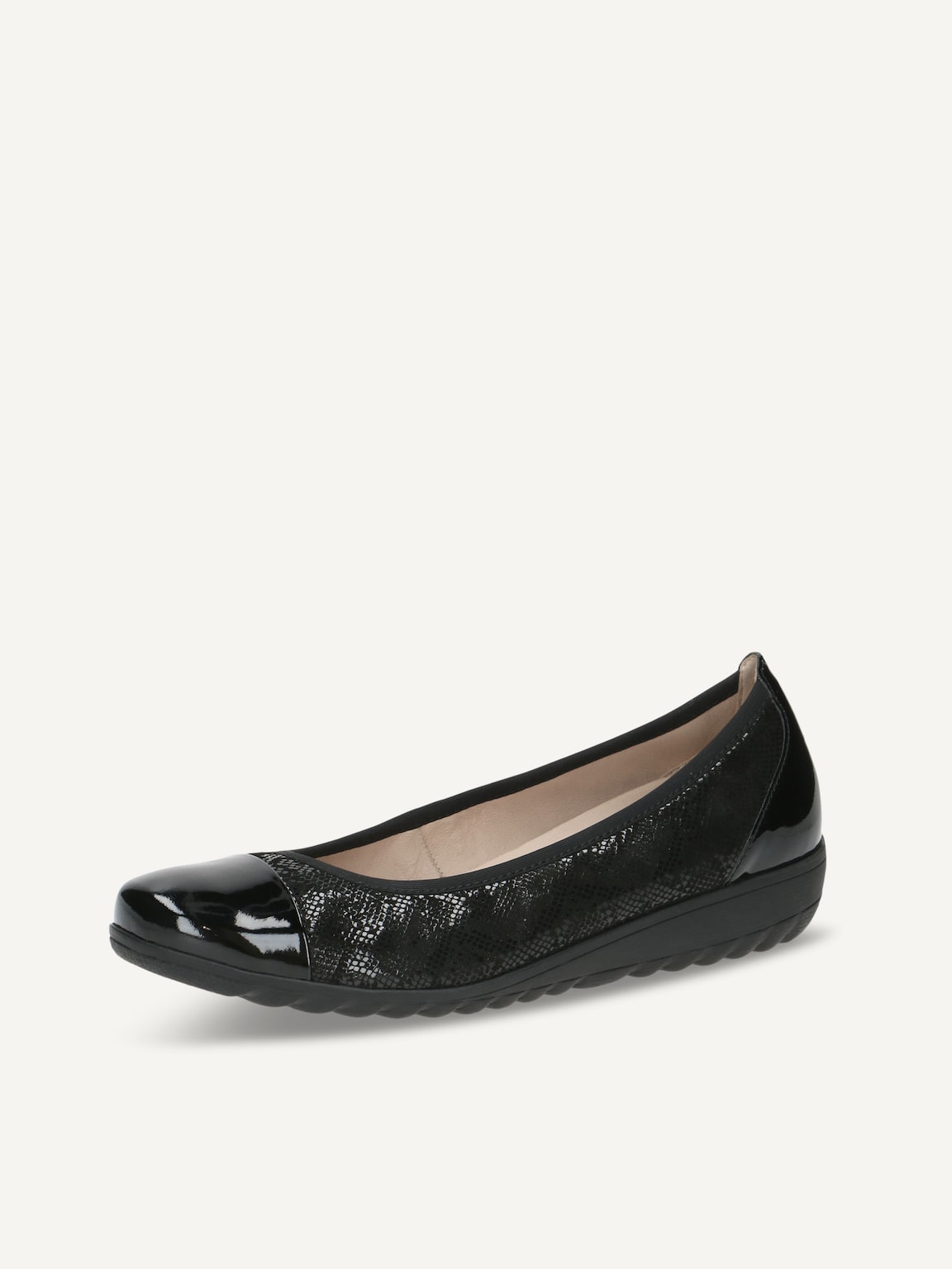 Caprice, Leather Ballerina - black BLACK COMB, image 1 of 5