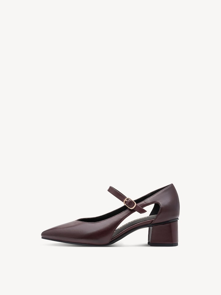 Marco Tozzi, Lederpumps - rot BORDEAUX