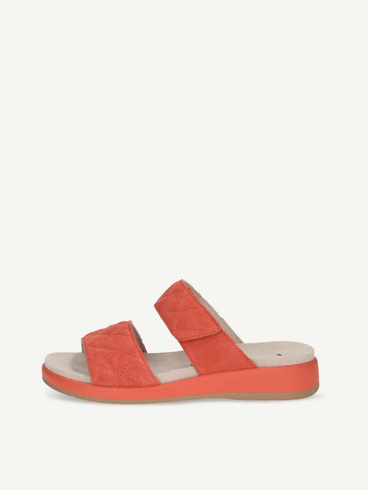 Caprice, Mule en cuir - orange ORANGE SUEDE