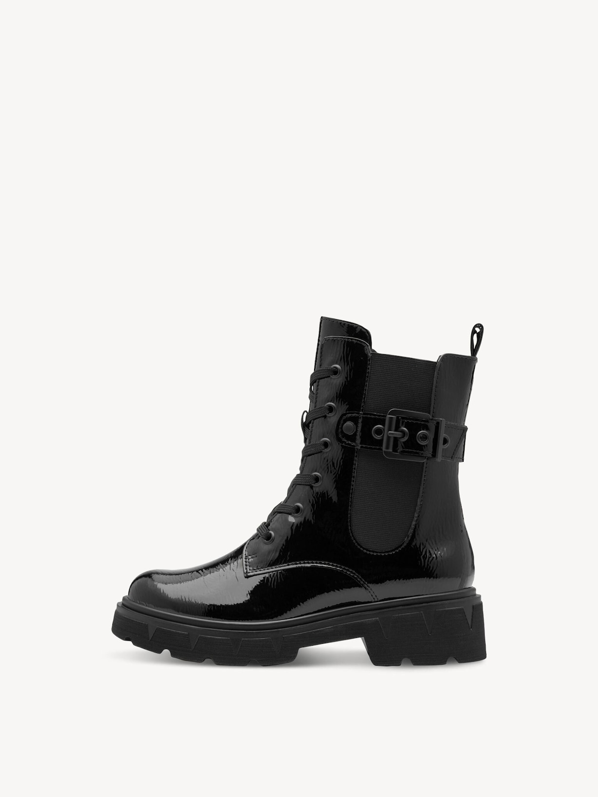Marco Tozzi, Kotníčková obuv - černá BLACK PATENT, obrázek 3 z 7