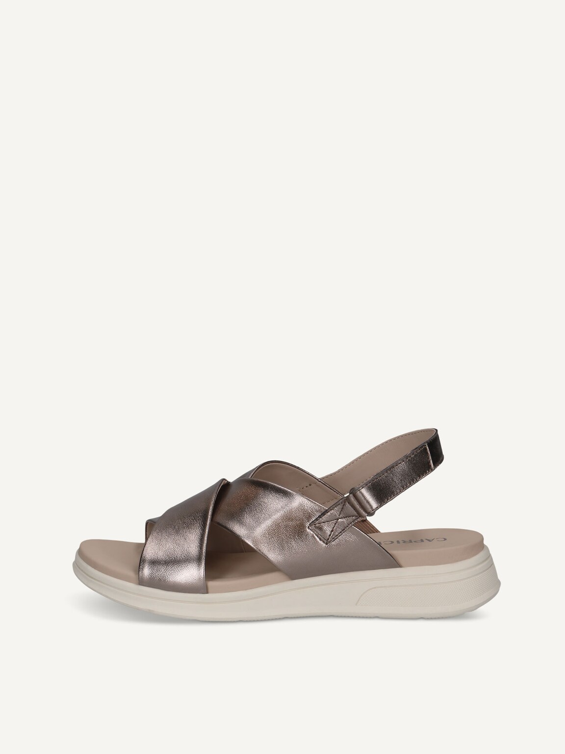 Caprice, Leather Sandal - metallic BROWN METALLIC, image 2 of 5