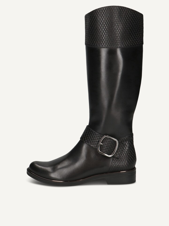 Caprice, Bottes en cuir - noir BLACK COMB