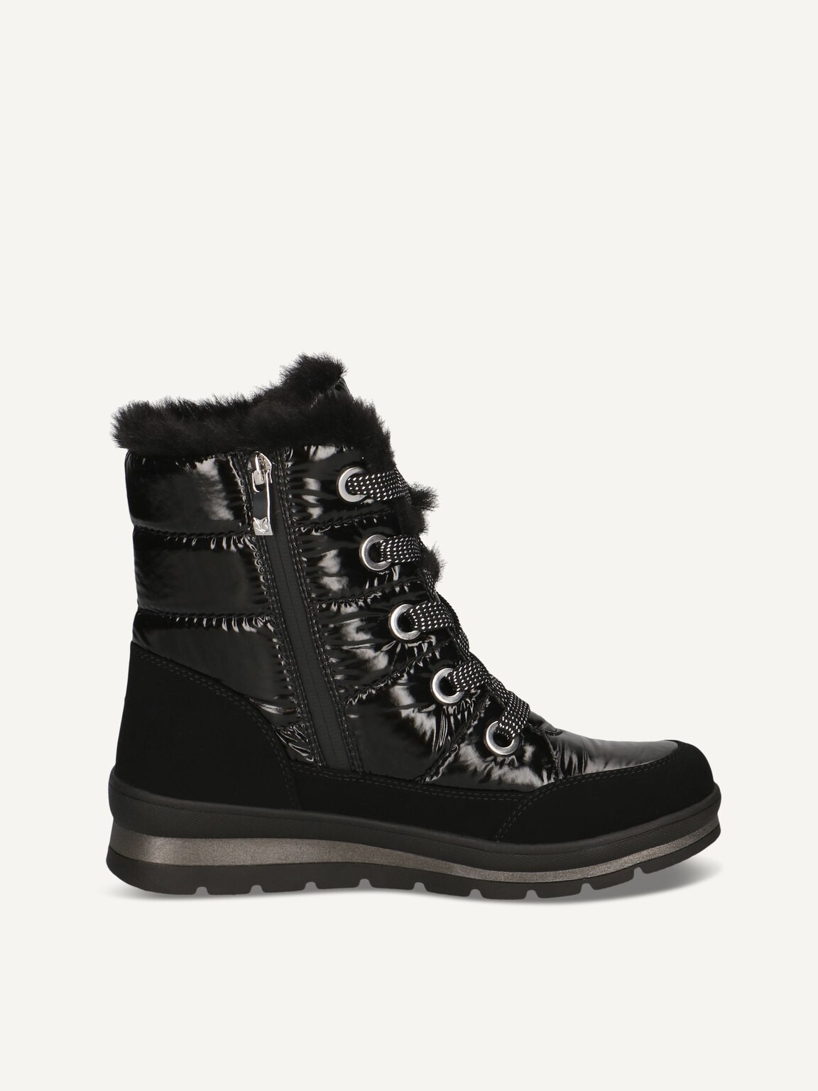 Caprice, Bootie - black warm lining BLACK COMB, image 4 of 6