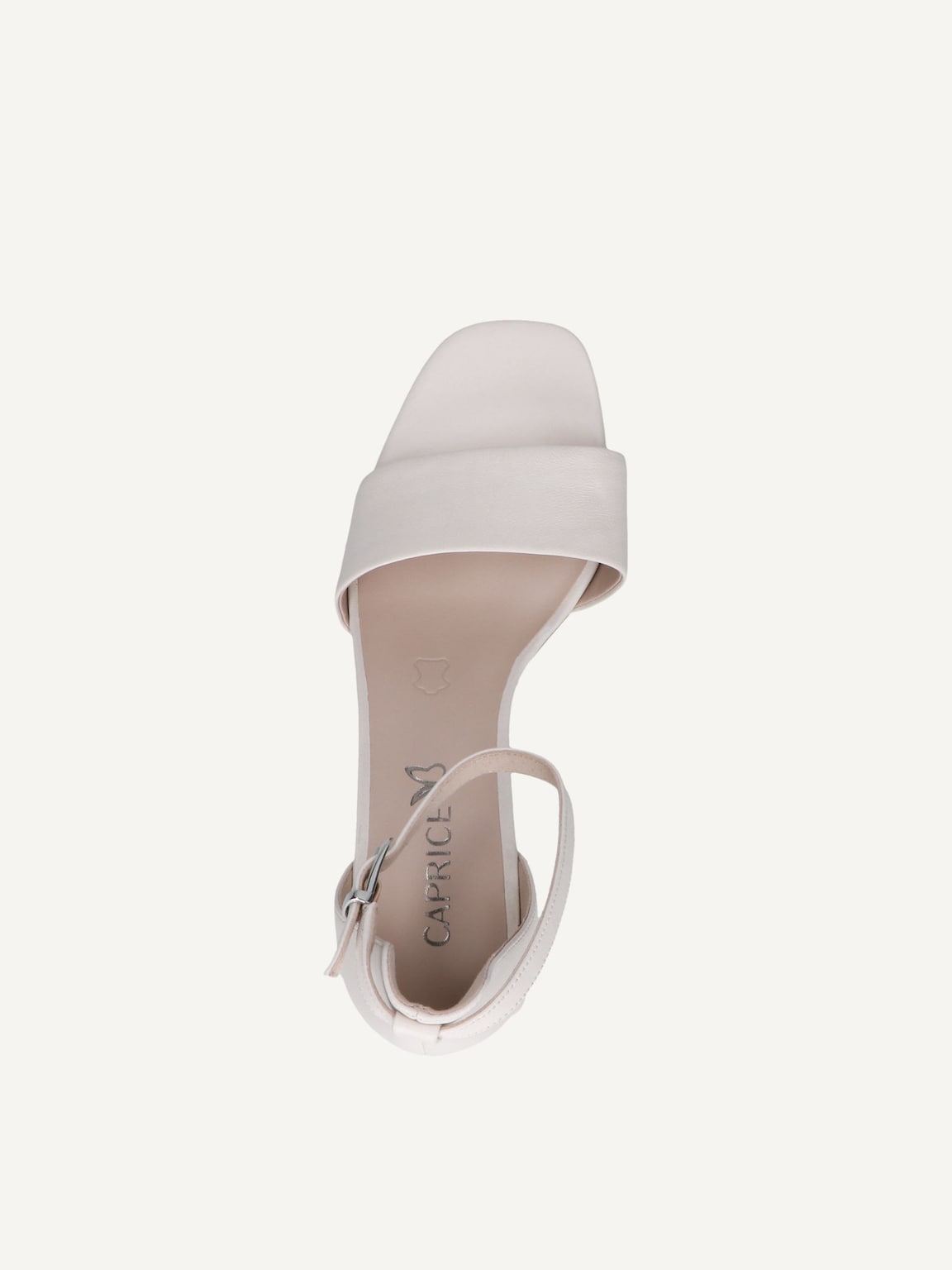Caprice, Leather Heeled sandal - white OFFWHITE NAPPA, image 6 of 6