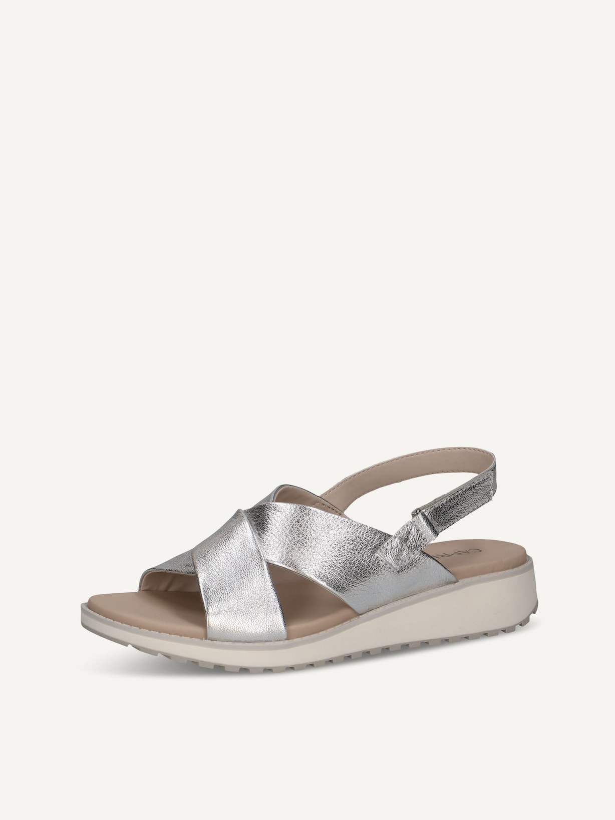 Caprice, Sandale en cuir - argent SILVER METAL., image 2 sur 5