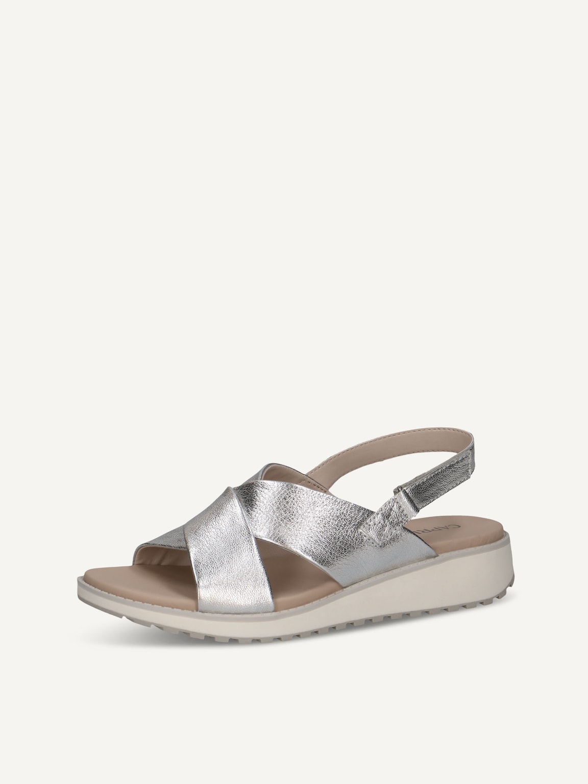 Caprice, Leather Sandal - silver SILVER METAL., image 1 of 5
