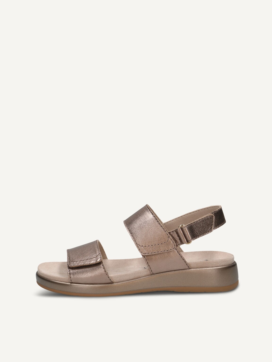 Caprice, Leather Sandal - brown TAUPE METALLIC, image 3 of 6
