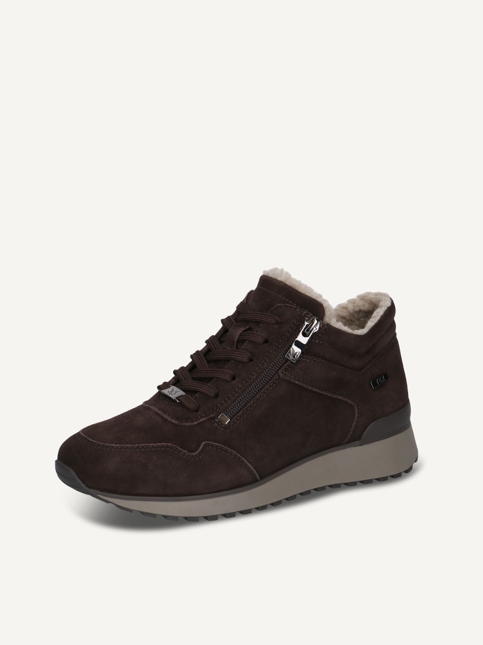 Caprice, Ledersneaker - braun Warmfutter DK BROWN SUEDE, Bild 2 von 5