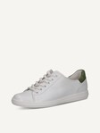 Selected, Caprice, Leather Sneaker - white WHITE/GREEN