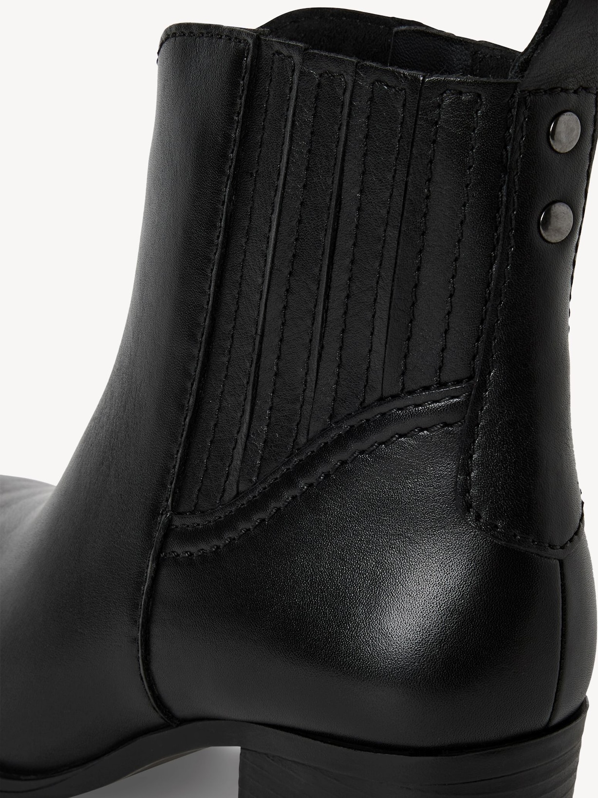 Marco Tozzi, Leren Enkellaarsje - zwart BLACK, afbeelding 5 van 7