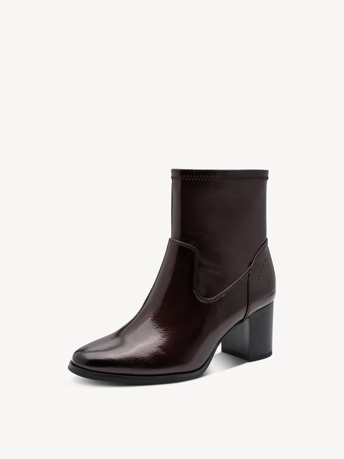 Marco Tozzi, Stiefelette - rot BORDEAUX PAT., Bild 2 von 6