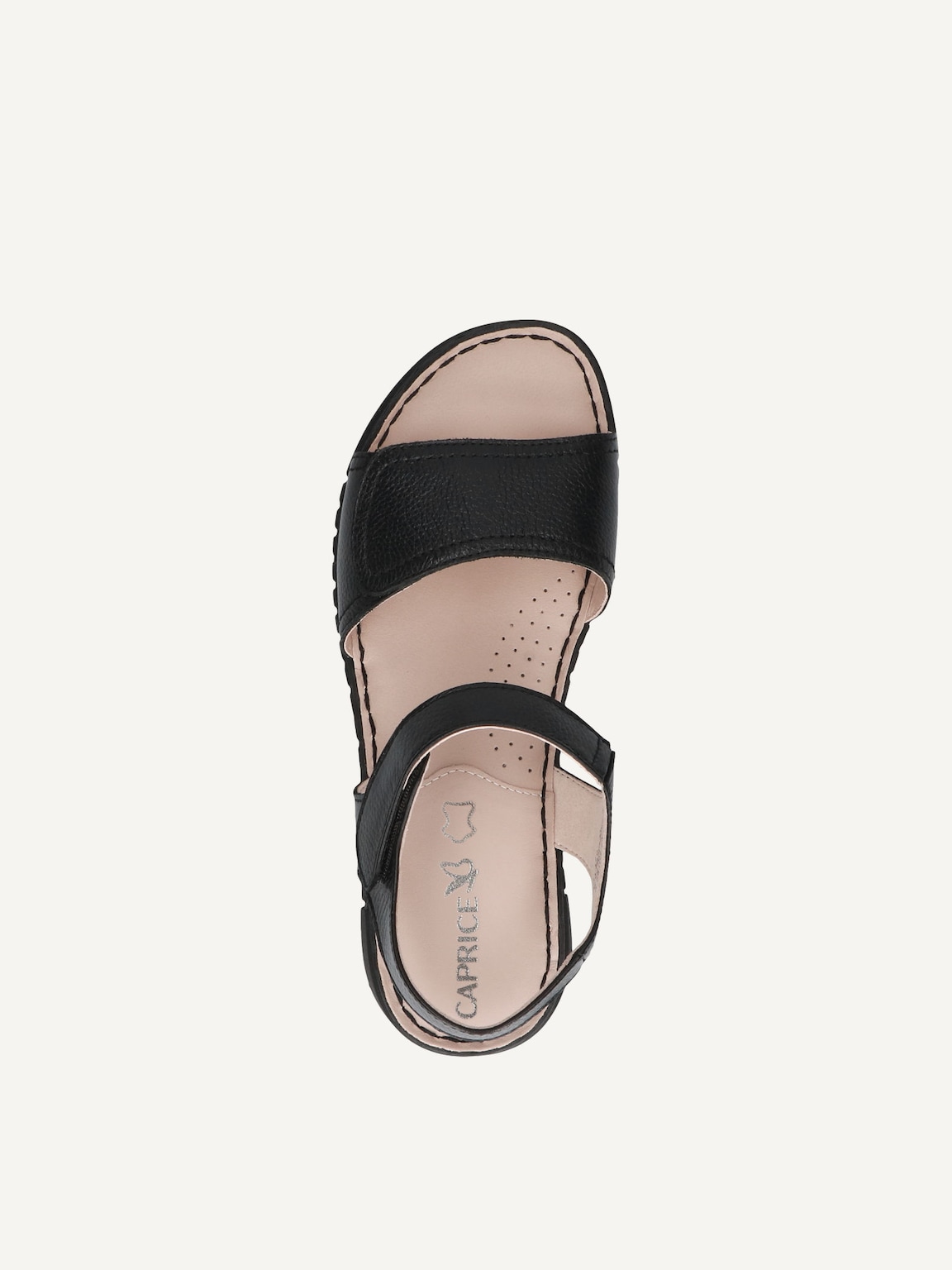 Caprice, Leather Heeled sandal - black BLACK NAPPA, image 5 of 5